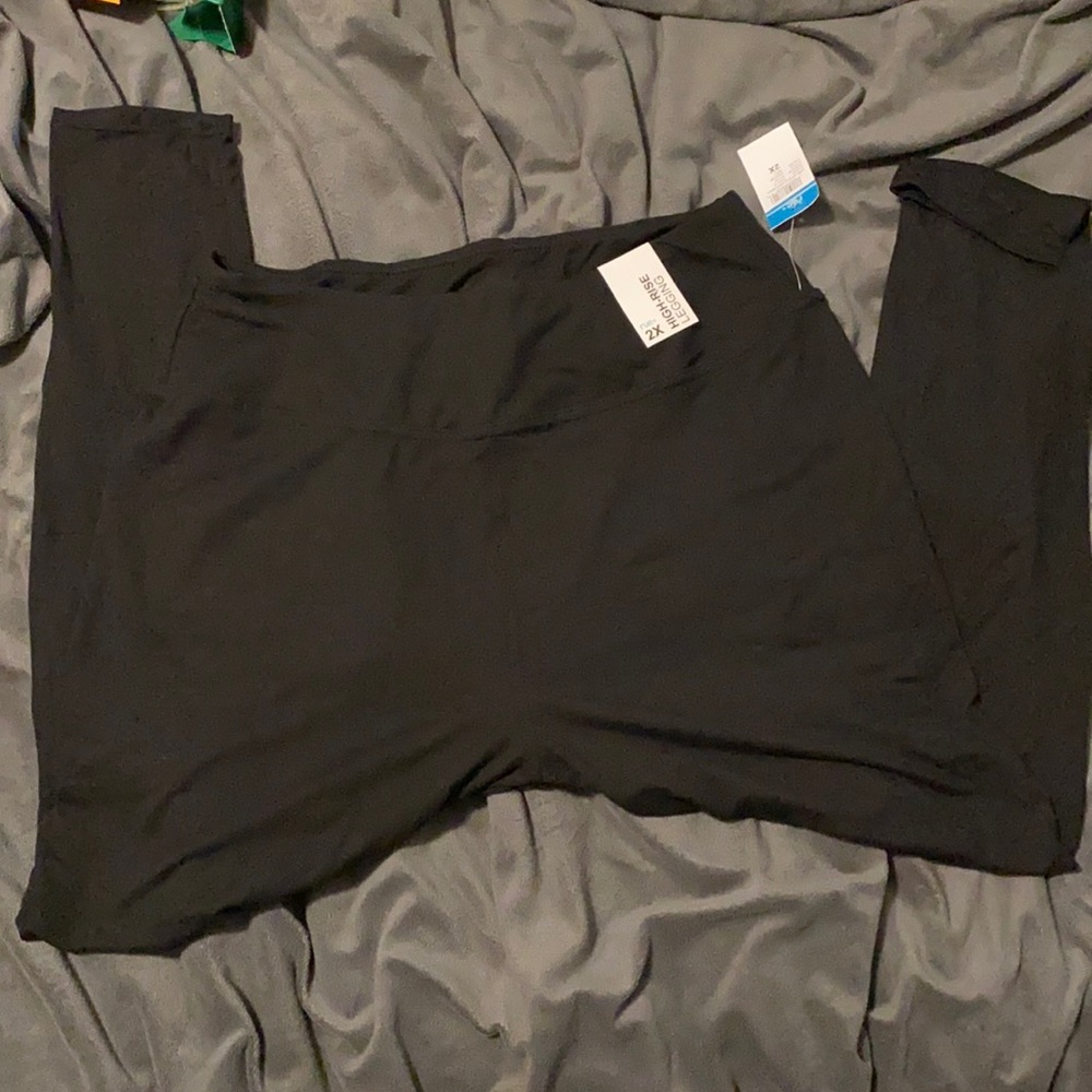 RUE 21 High waisted basic black leggings plus size